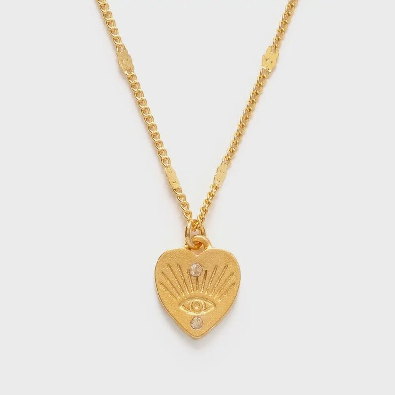Heart with Eye Necklace