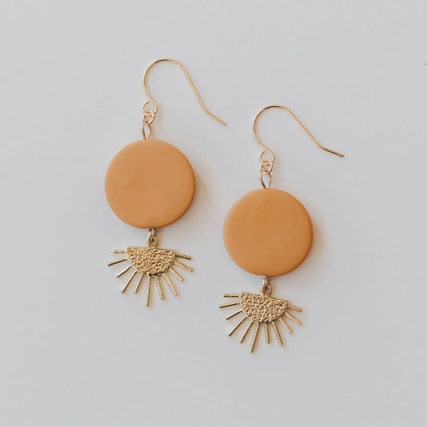 Sunset Earrings in Mustard