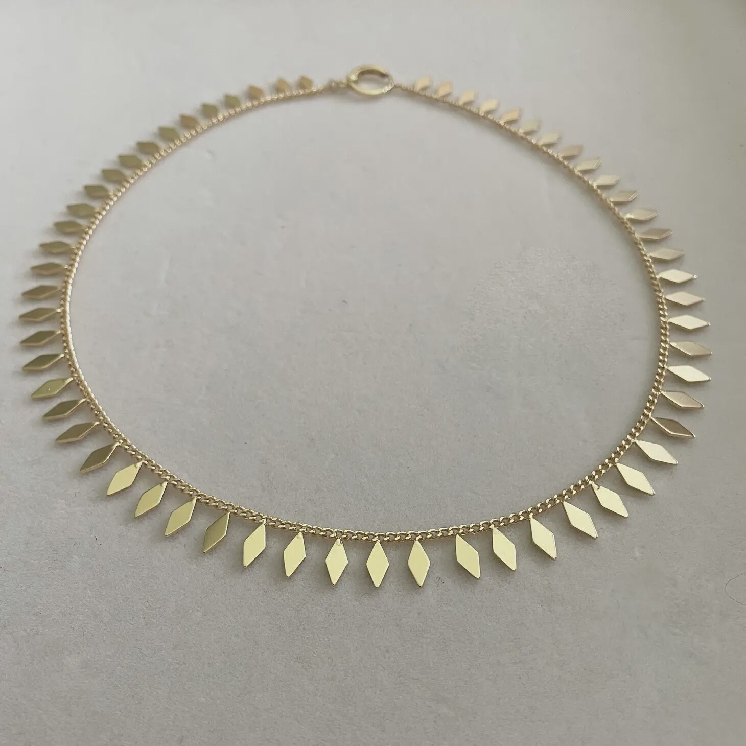 Diamonds In the Sky Gold Choker  24k Gold Charm necklace