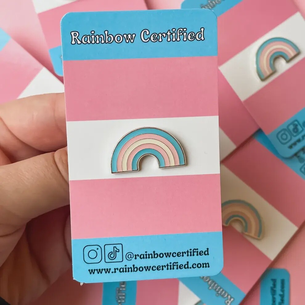 Transgender PRIDE Rainbow LGBTQ+ Enamel Pin