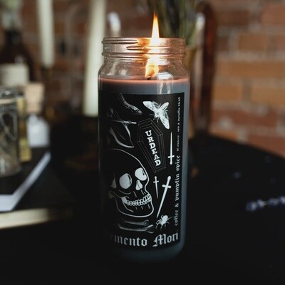Grey Witchy Spell Candle - Coffee Spice