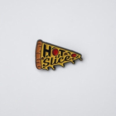 Hot Slice Pizza Enamel Lapel Pin