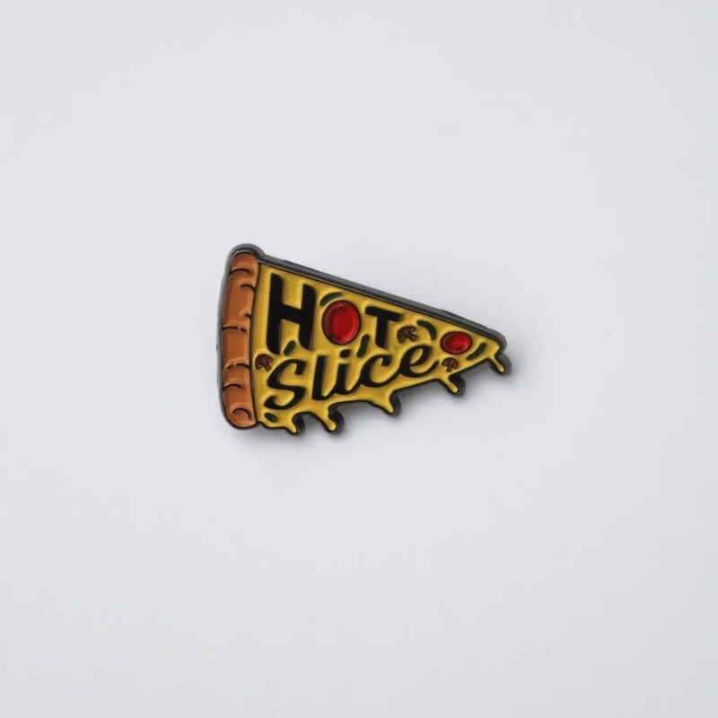 Hot Slice Pizza Enamel Lapel Pin