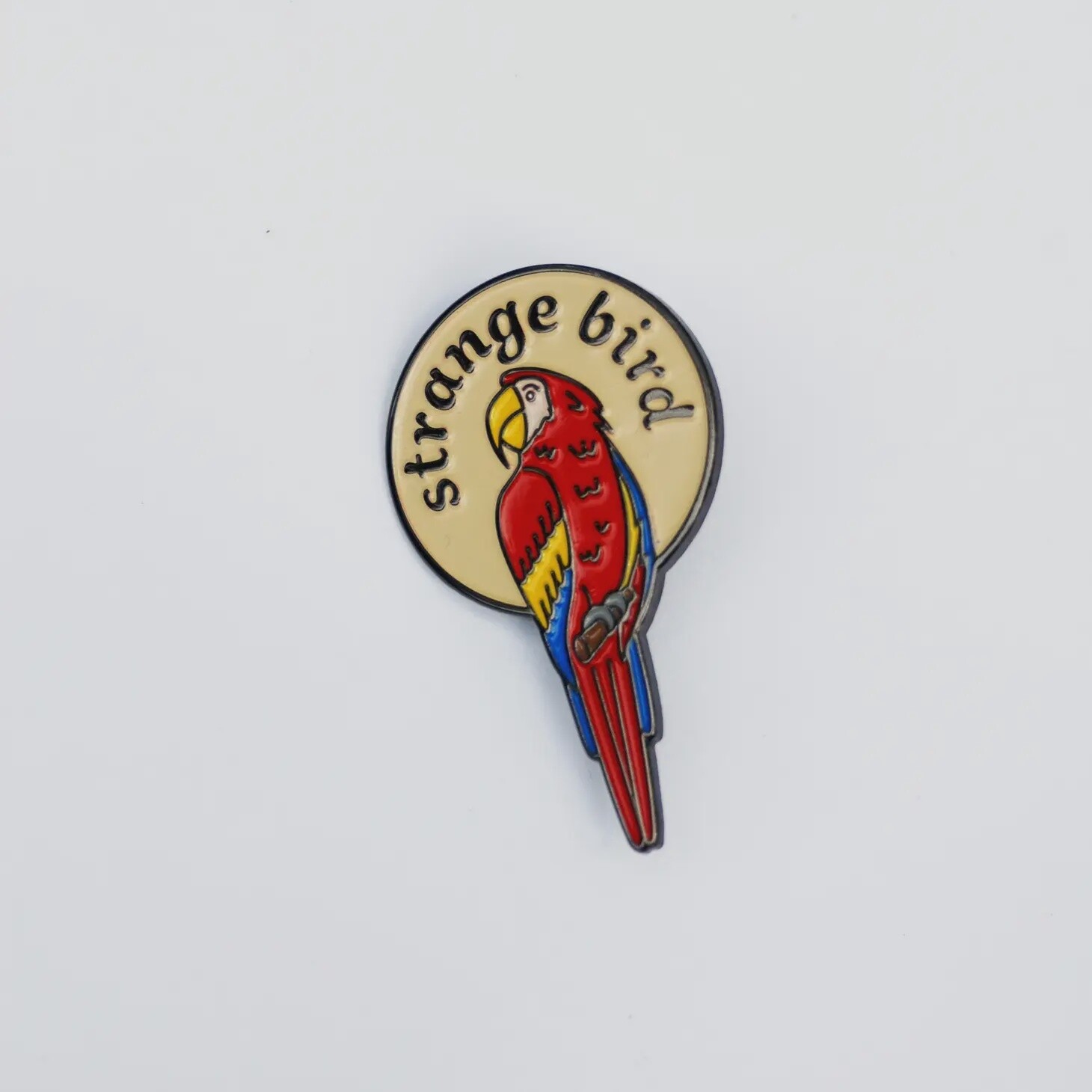 Strange Bird Parrot Enamel Pin