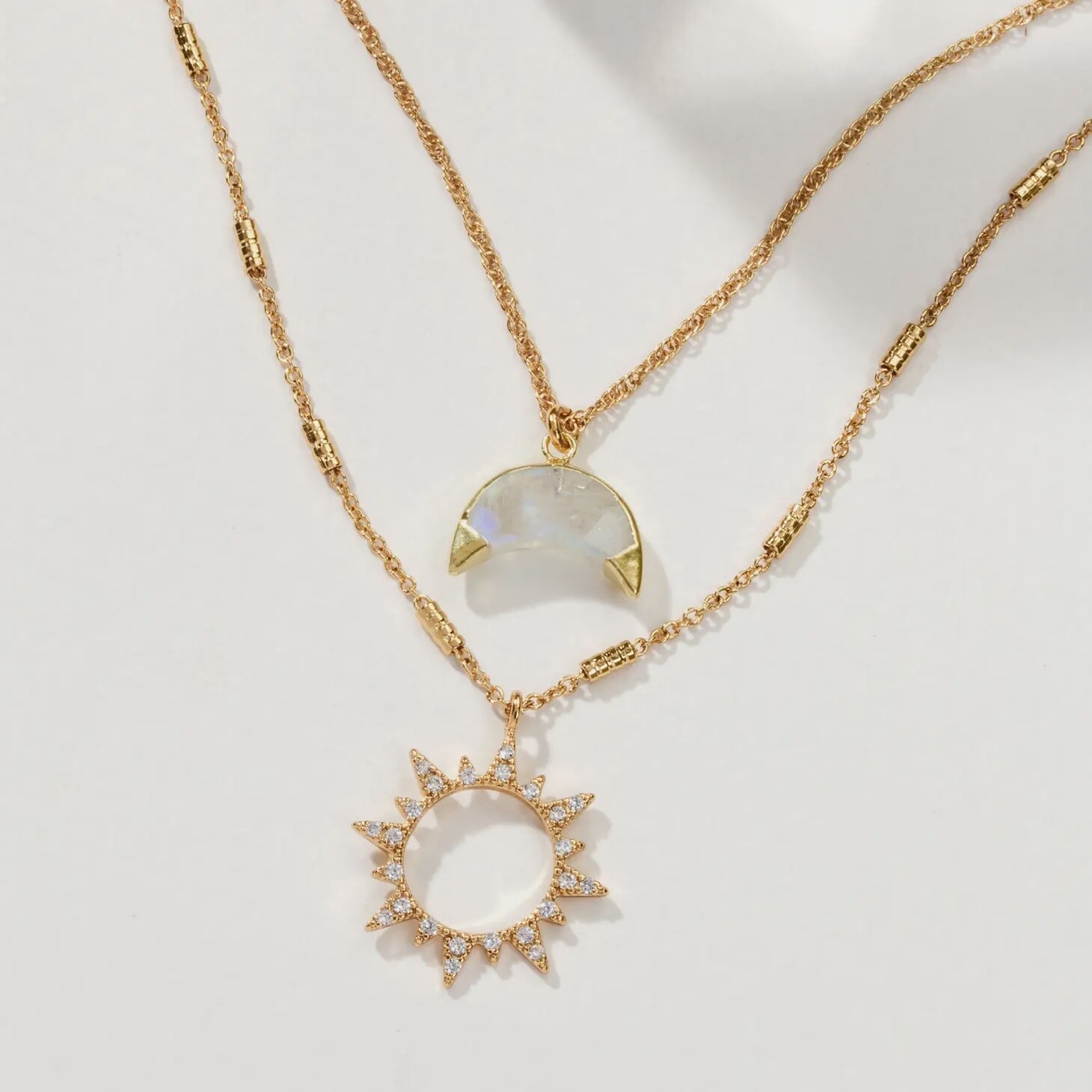 Live by the Sun, Love by the Moon Necklace Set