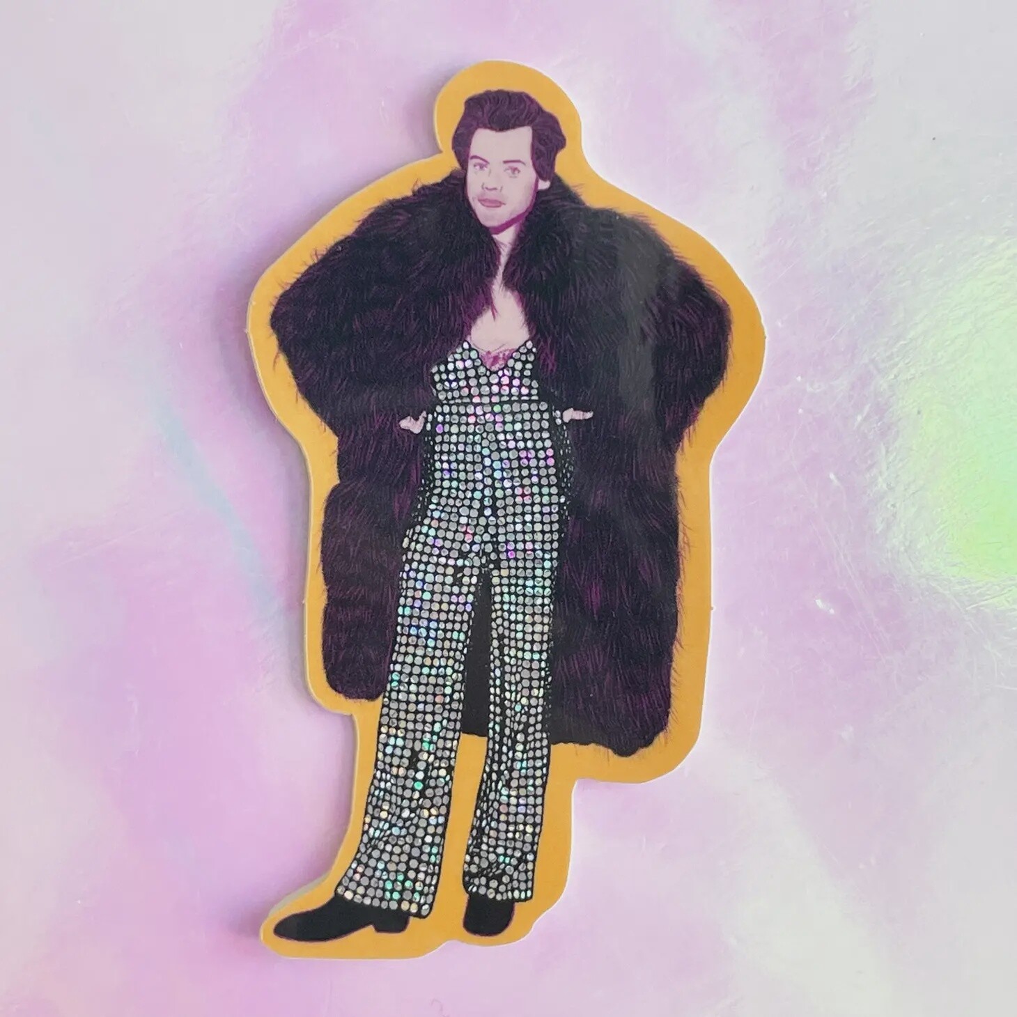 Harry Styles Coachella Glitter Sticker