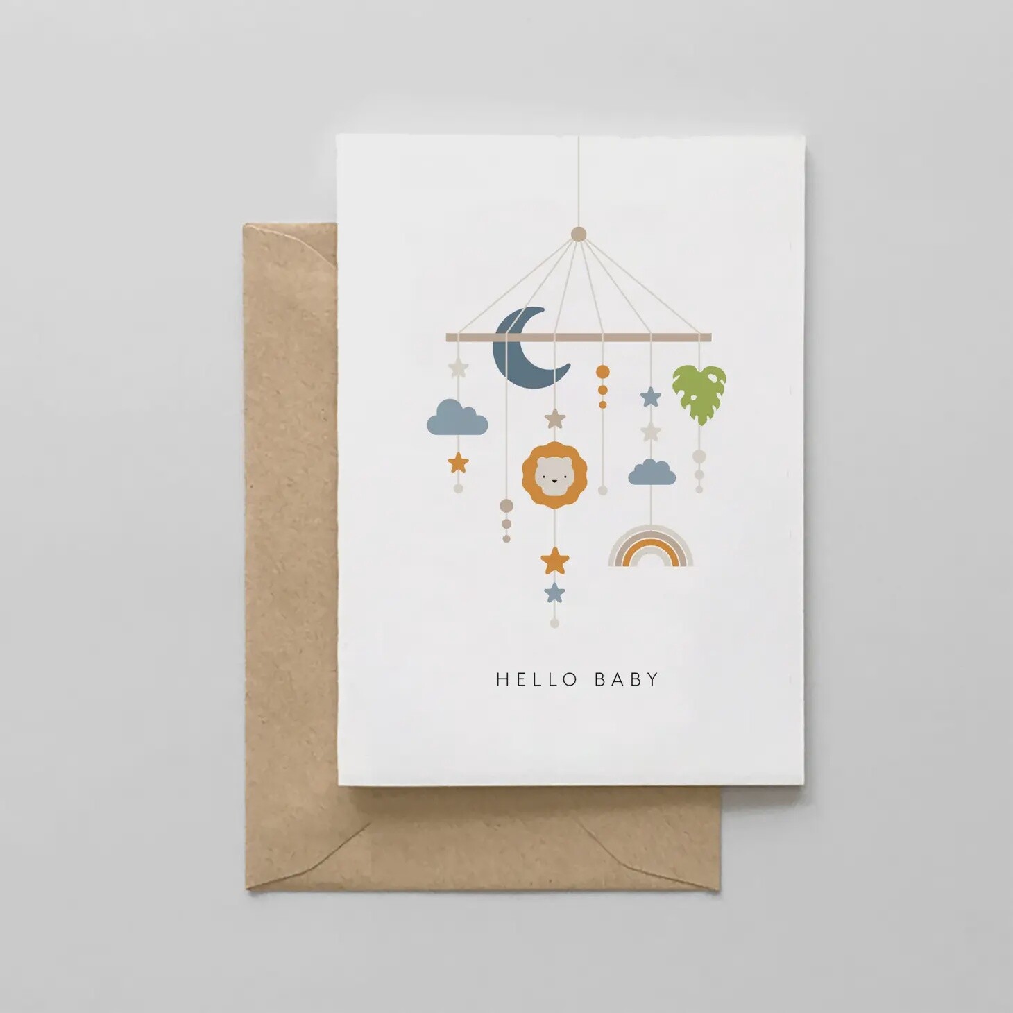 Hello Baby - Mobile Card