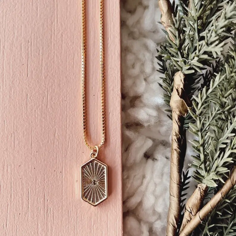 Soleil Hex Pendant