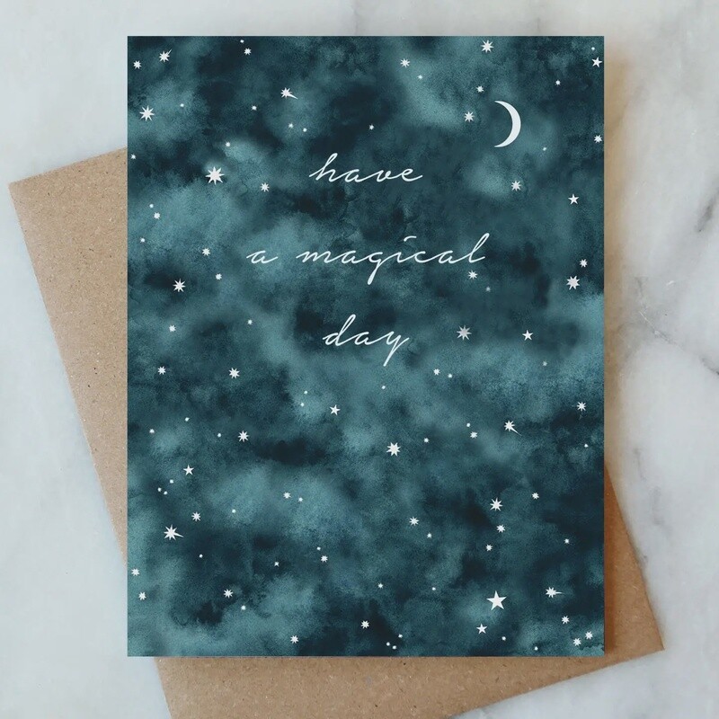 Night Sky Birthday Greeting Card