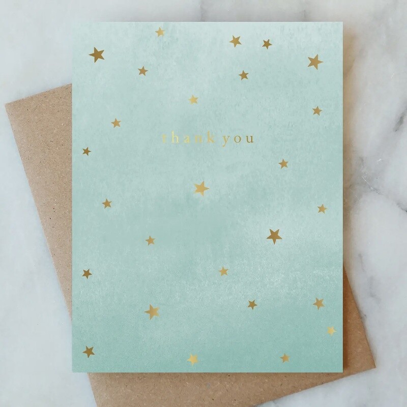 Galaxy Thank You Greeting Card