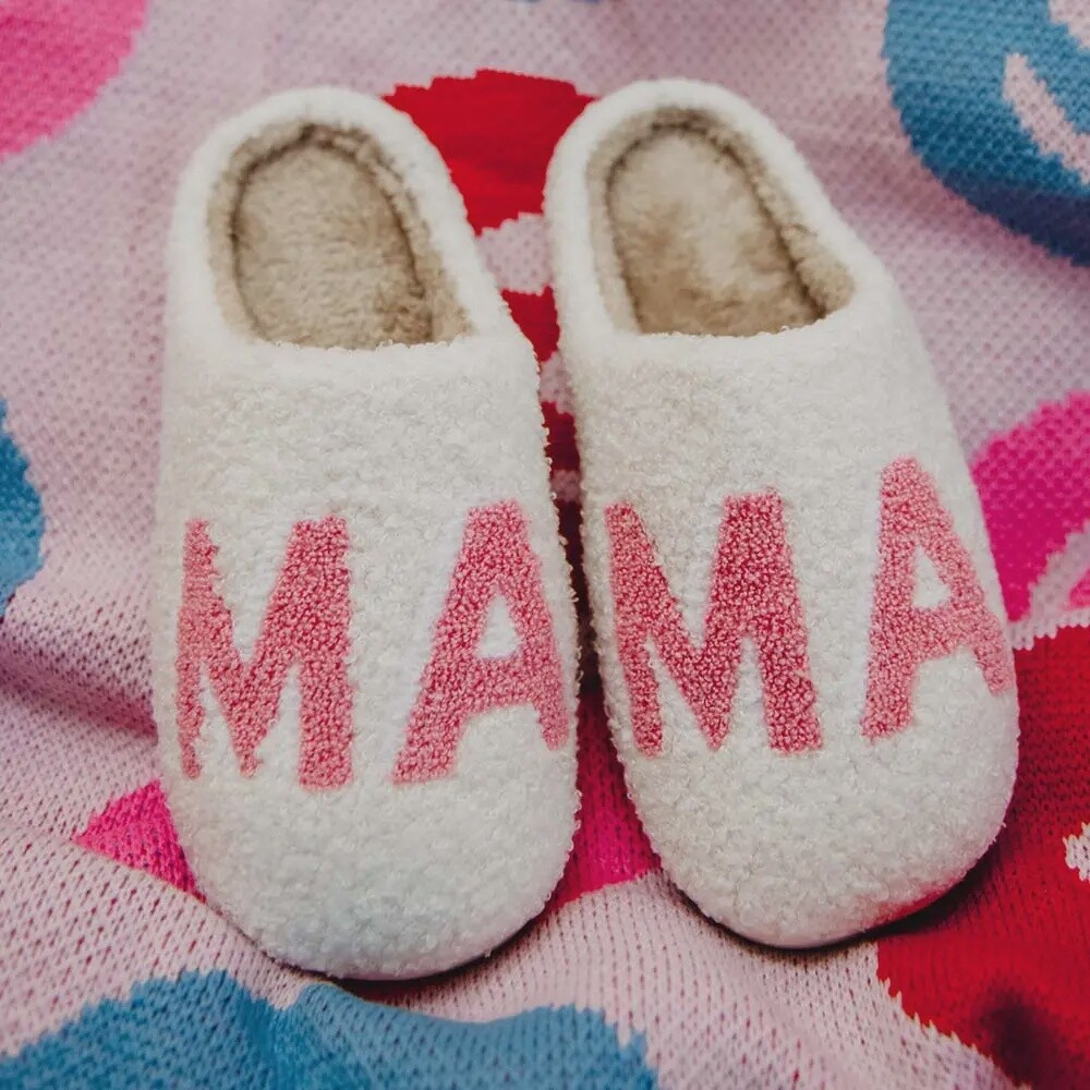 Pink MAMA Slippers, Size: S/M