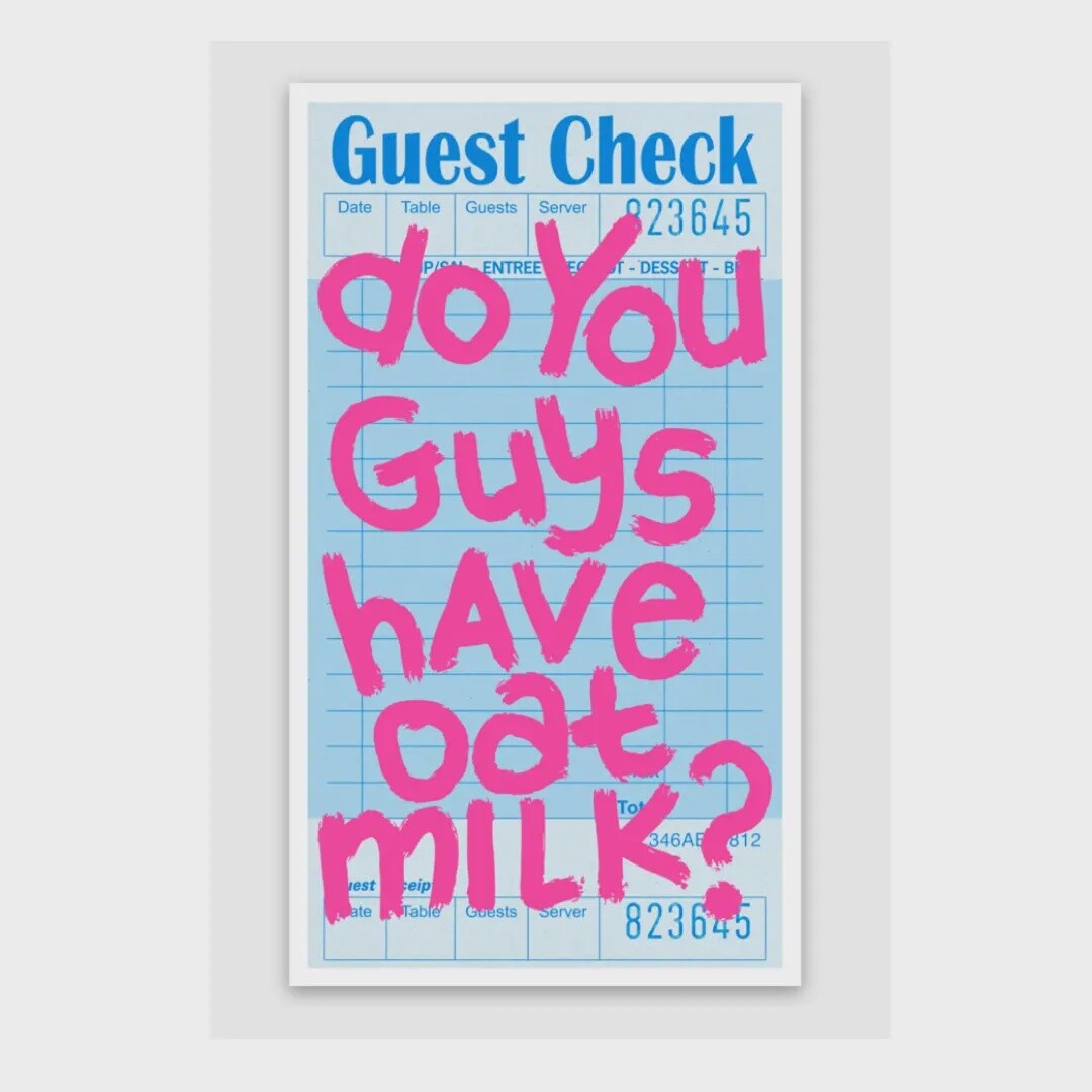 Do you guys have Oat Milk? Sticker