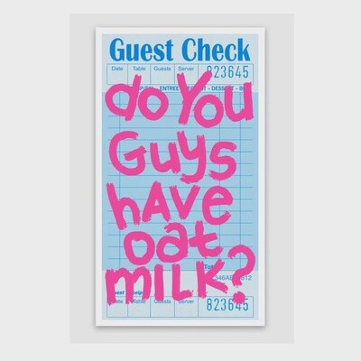 Do you guys have Oat Milk? Sticker