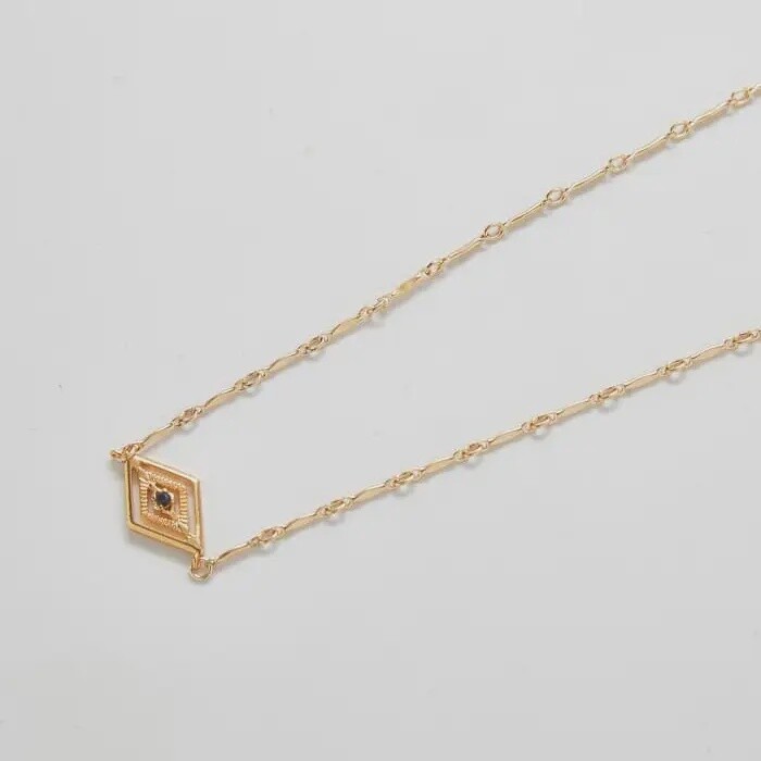 Gold Diamond Medallion Necklace