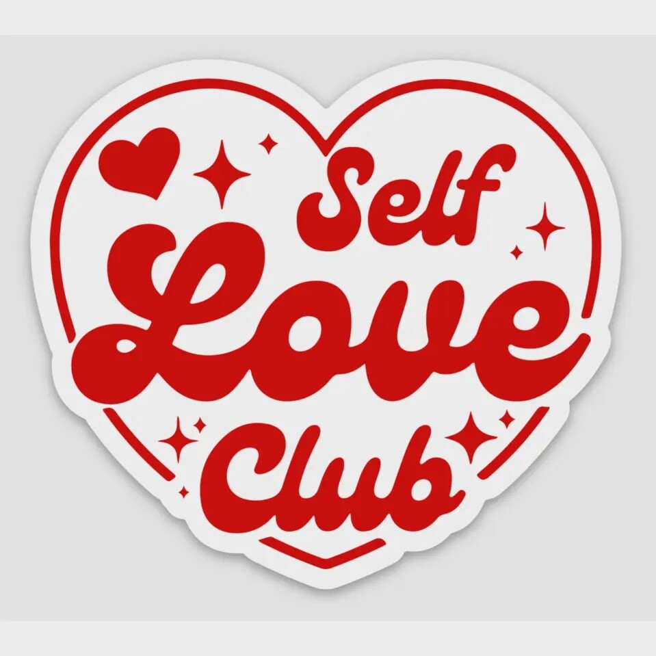 Self Love Club Heart Sticker