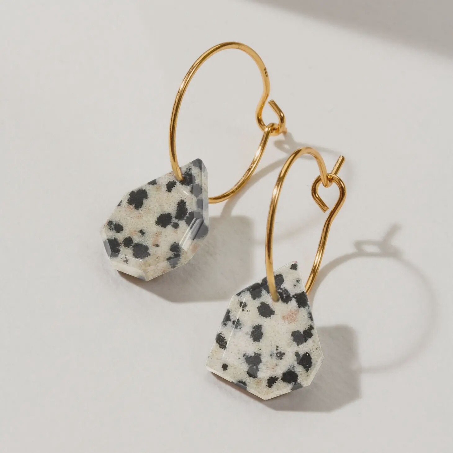 14Kt Sterling Silver Geometry Mini Hoop Earrings