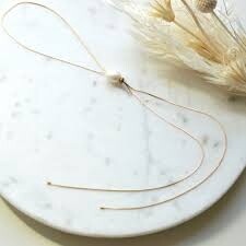 Gwen Bolo Lariat Necklace