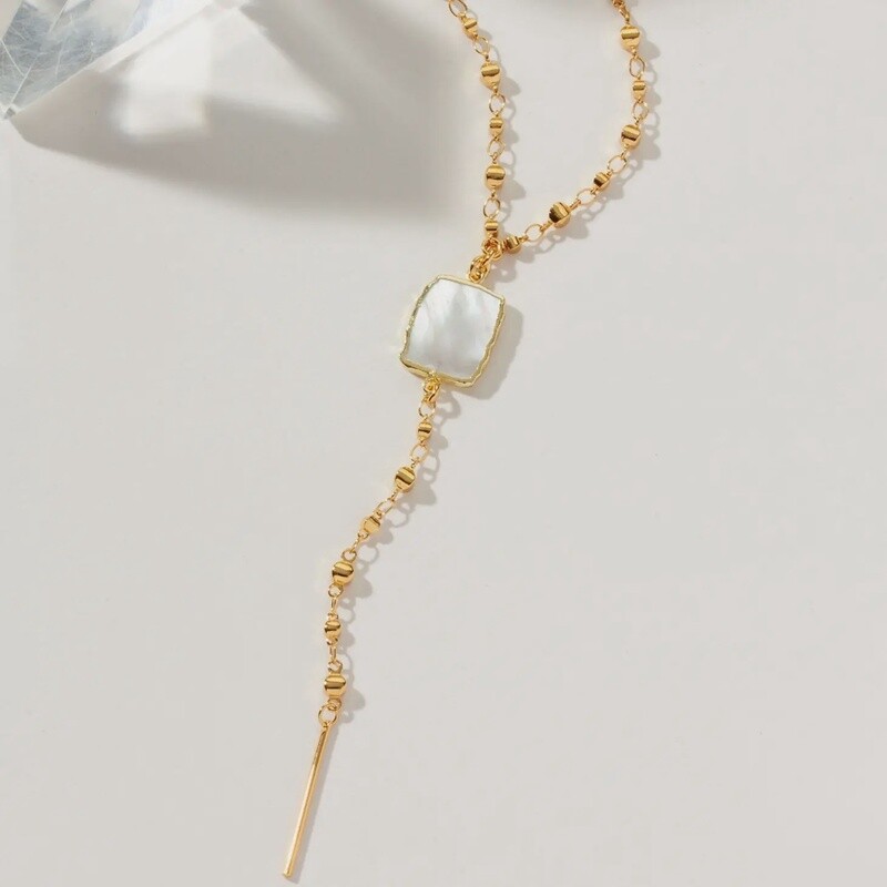 Eterno Amore Gemma Lariat Necklace