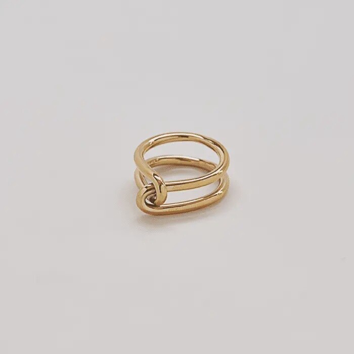 Gold Double Knot Ring