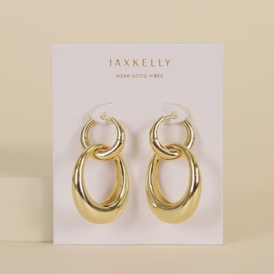 Gold Hoop - Coupled - Earring
