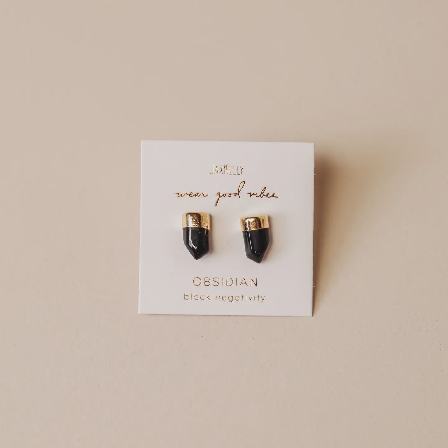 Gold Dip Point Earrings