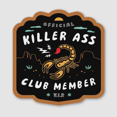 Killer Ass Scorpion Sticker