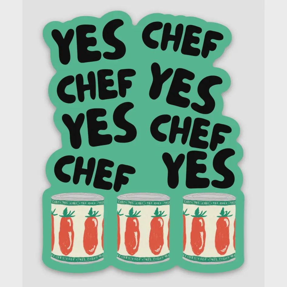 Yes Chef Yes Chef Sticker (the Bear)