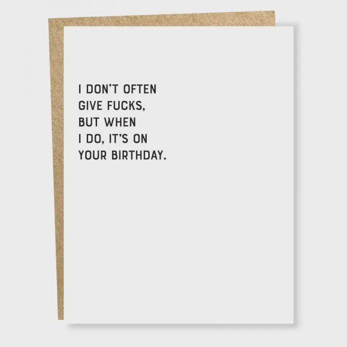 #5100: Give Fucks Card