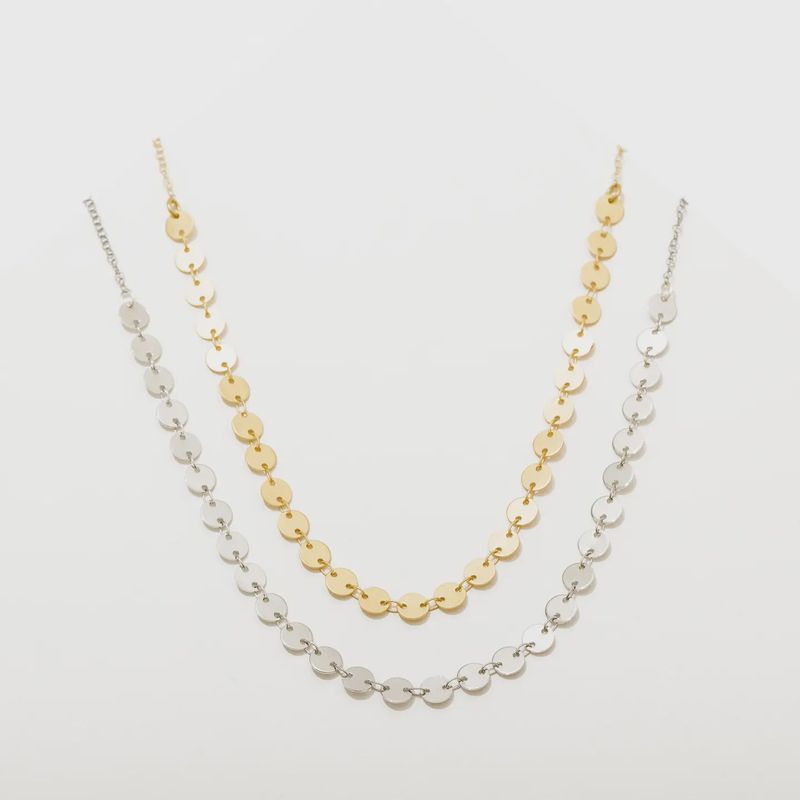Candra Necklace in Circles