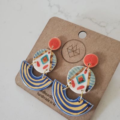 Tiered Three-Piece Statement Earrings