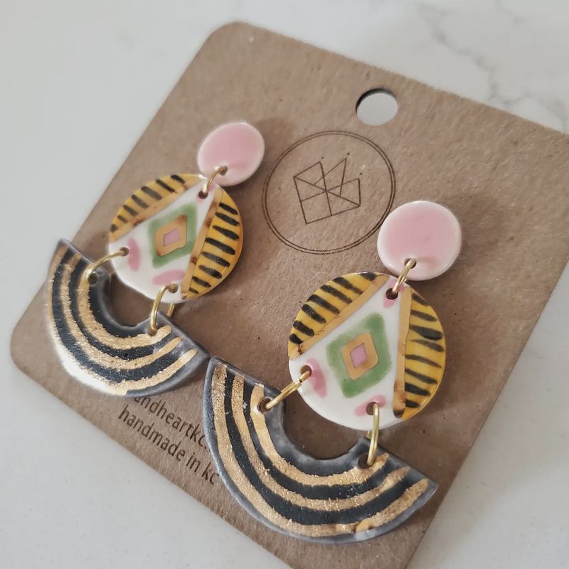 Tiered Three-Piece Statement Earrings