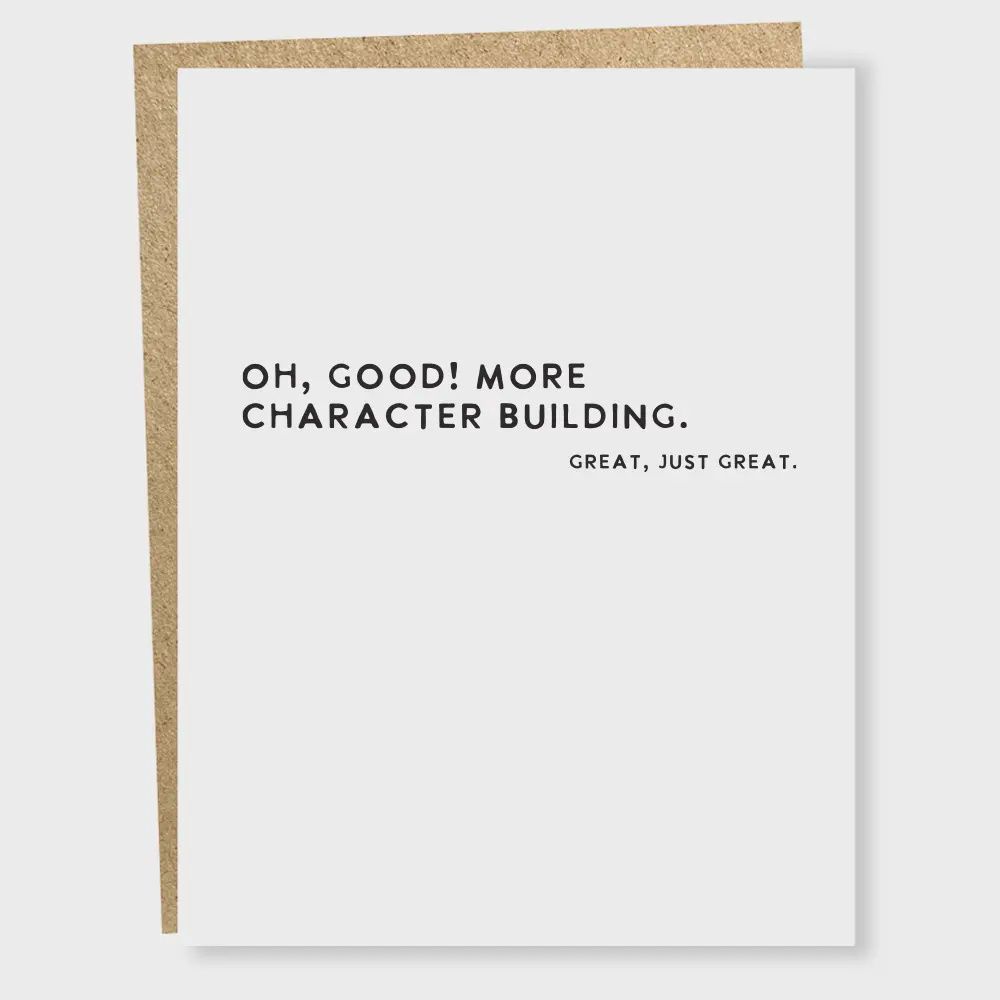 #1554 Character Building Card