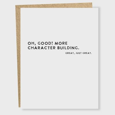 #1554 Character Building Card