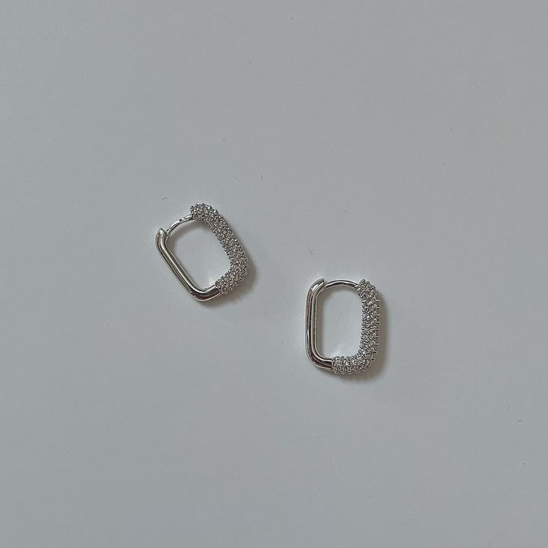 Rectangle Stone Earrings