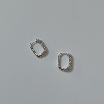 Rectangle Stone Earrings