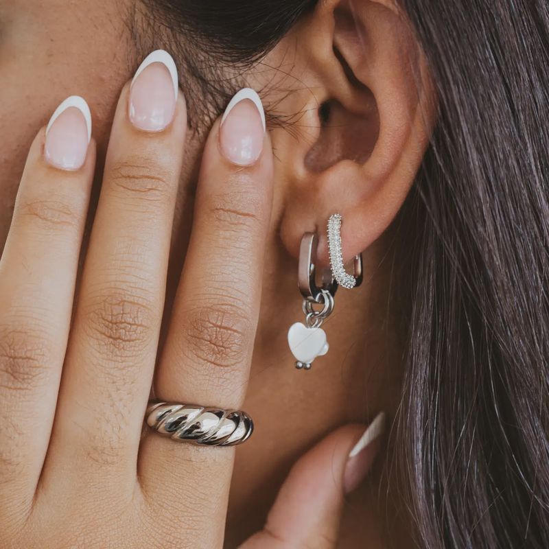 Rectangle Stone Earrings