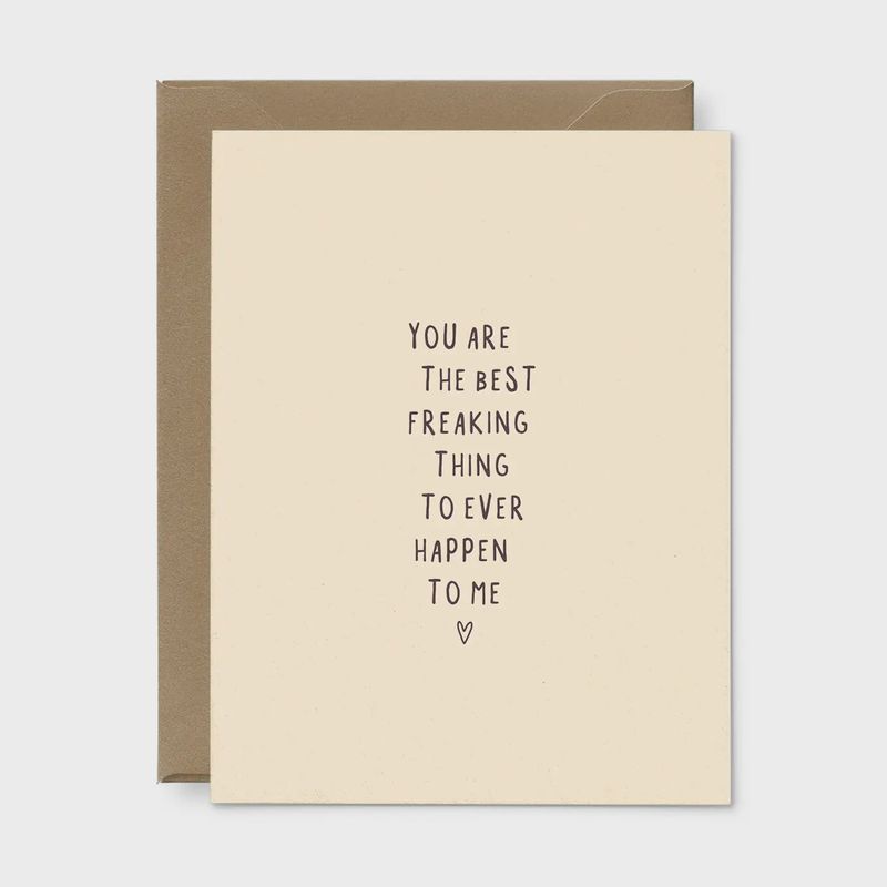 Best Freaking Thing Love Card
