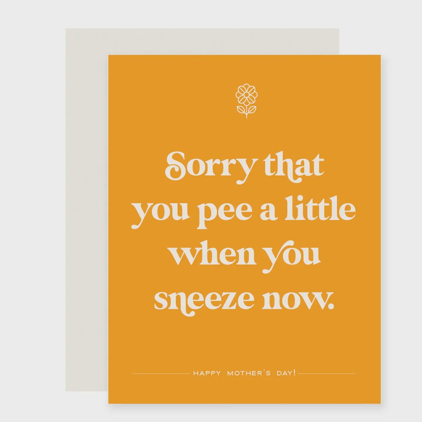 Pee Sneeze | Funny Mom Mother&#39;s Day Card