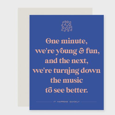 Turn Down To See | Funny Aging Adulting Card