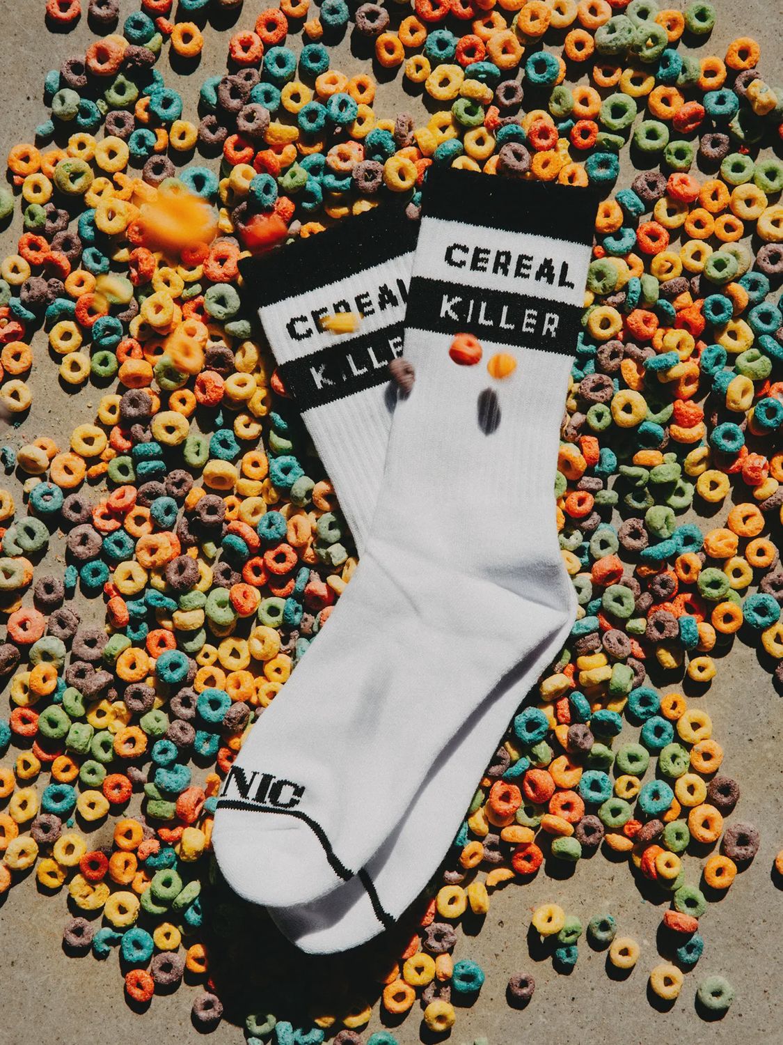 Cereal Killer Vintage Comfy Crew Socks