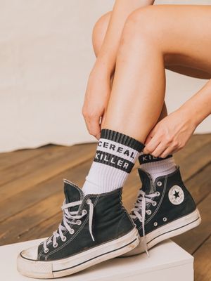 Cereal Killer Vintage Comfy Crew Socks
