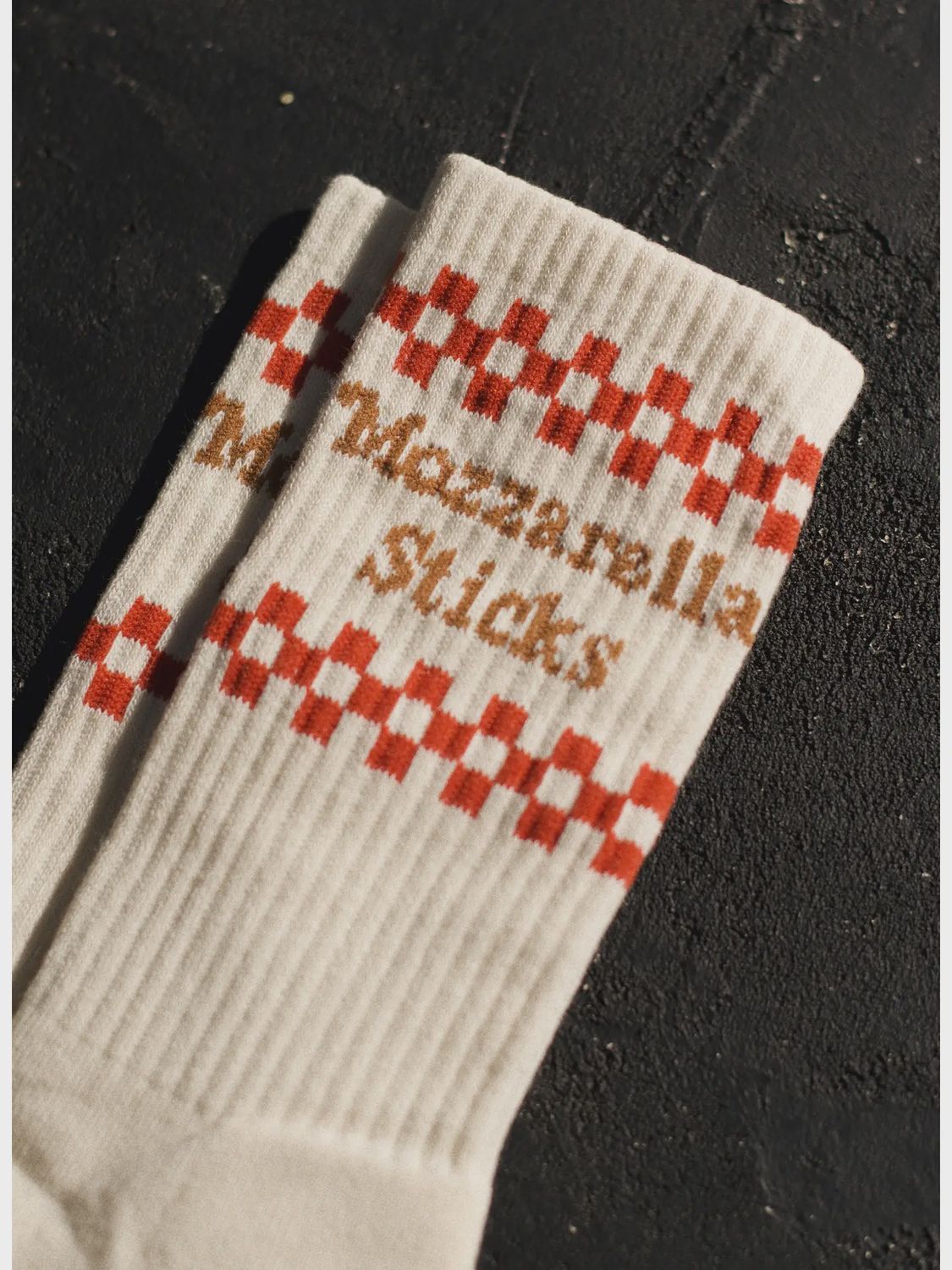 Mozzarella Sticks Socks Fun Comfy Crew Socks
