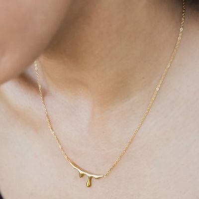 Lava Necklace 18K Gold Plated