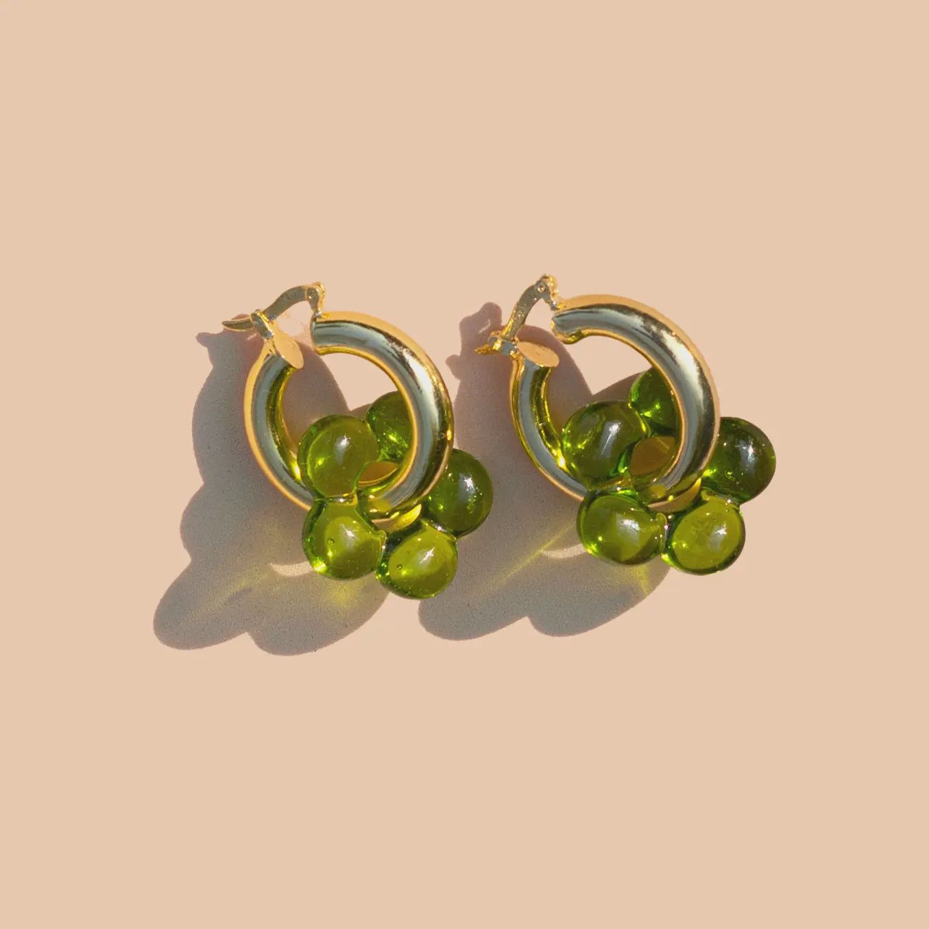 Dazy Glaze 18k Gold Plated Hoop