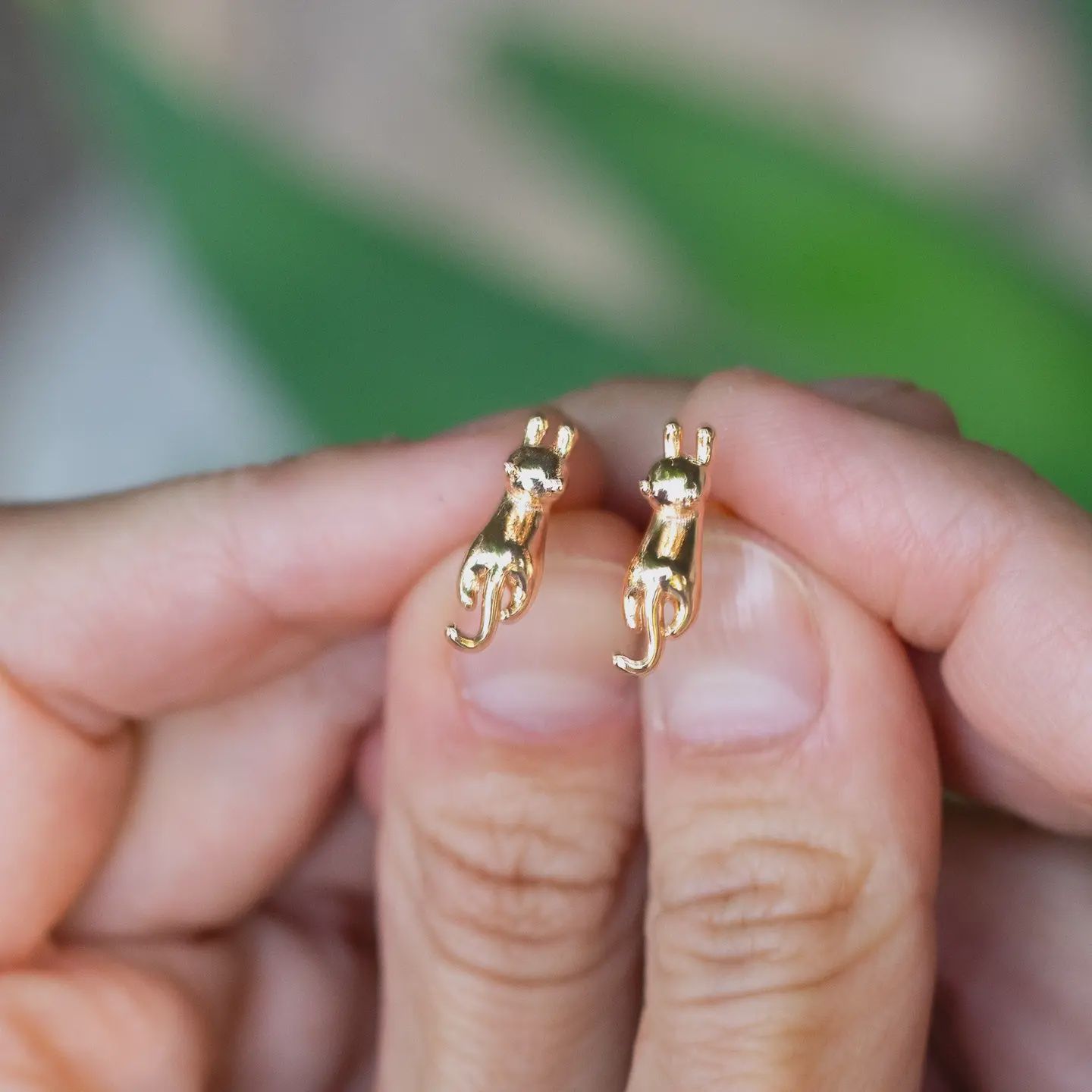 Meow Studs - 18K Gold Plated