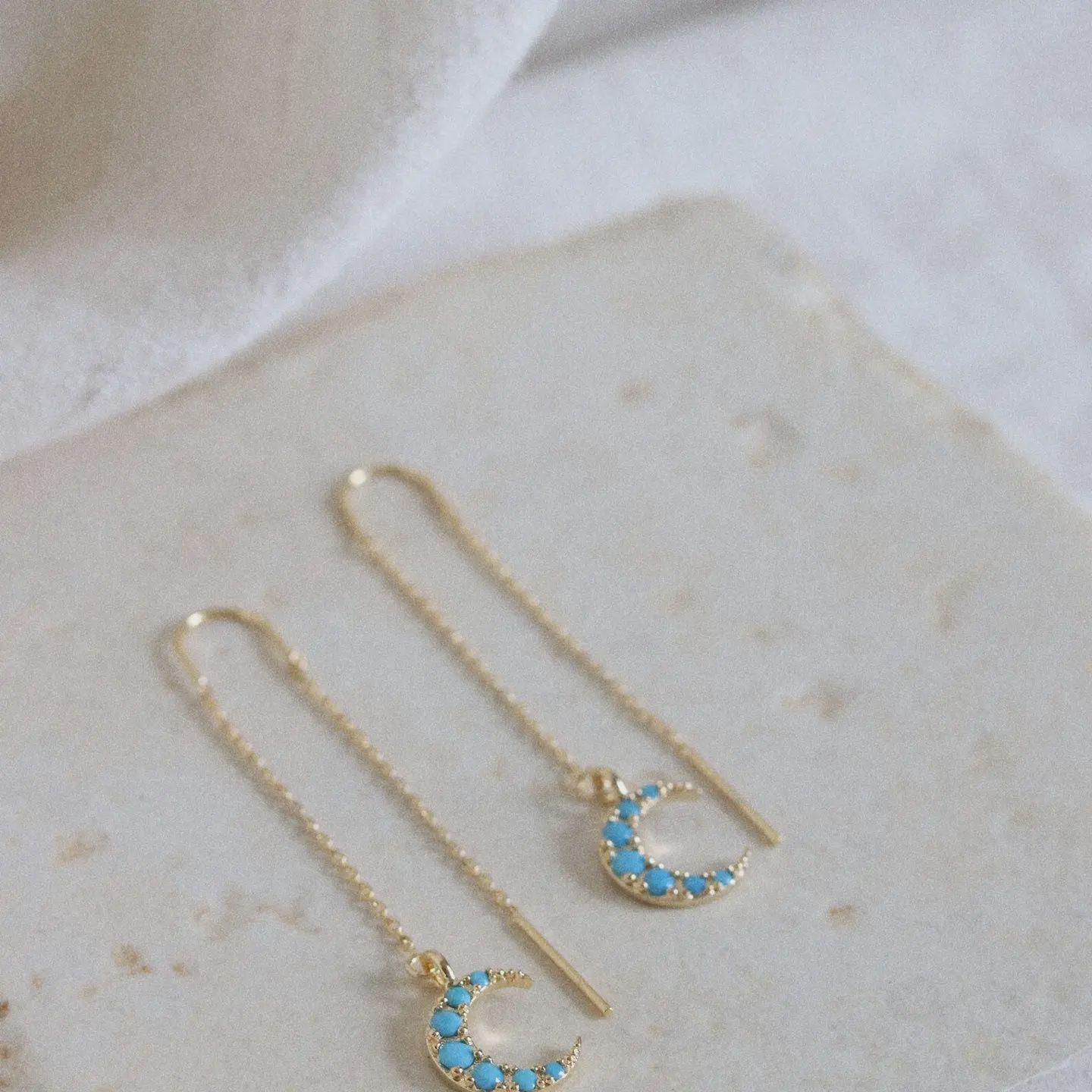 Turquoise Luna Threaders
