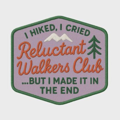 Reluctant Walker – Sass & Stroll Patch Style Sticker