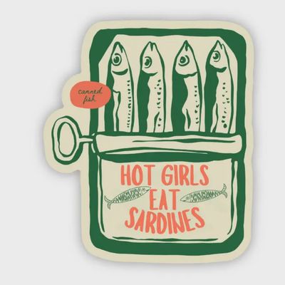 Hot Girls Eat Sardines Sticker
