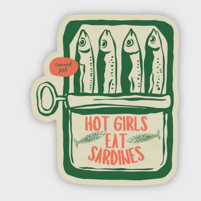 Hot Girls Eat Sardines Sticker