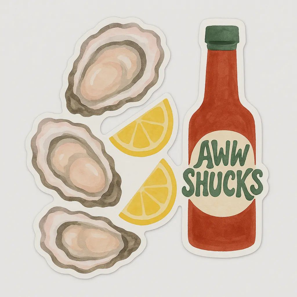Aww Shucks Sticker